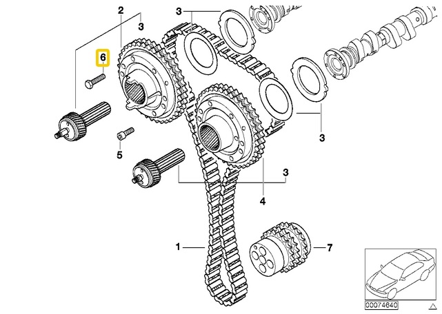 S54 Cam Sprocket Hub Bolts