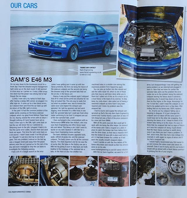 Sam's E46 M3 Vanos repair