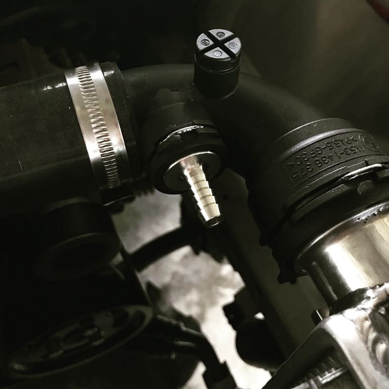 K.E.D Billet Coolant Expansion Hose Fitting (E46 M3) K.E.D Billet Coolant Expansion Hose Fitting (E46 M3)